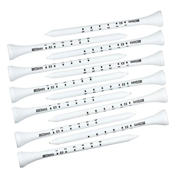 50pcs Premium Wooden Golf Tees with Height Markers - Non-slip Design for Perfect Ball Position Durable Golf Accessories 1