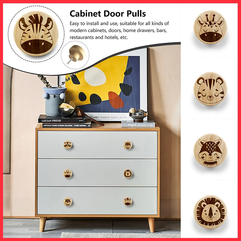 Elephant Kids Drawer Knob Animal Cabinet Pull Nursery Cupboard Knob Children's Wardrobe Door
