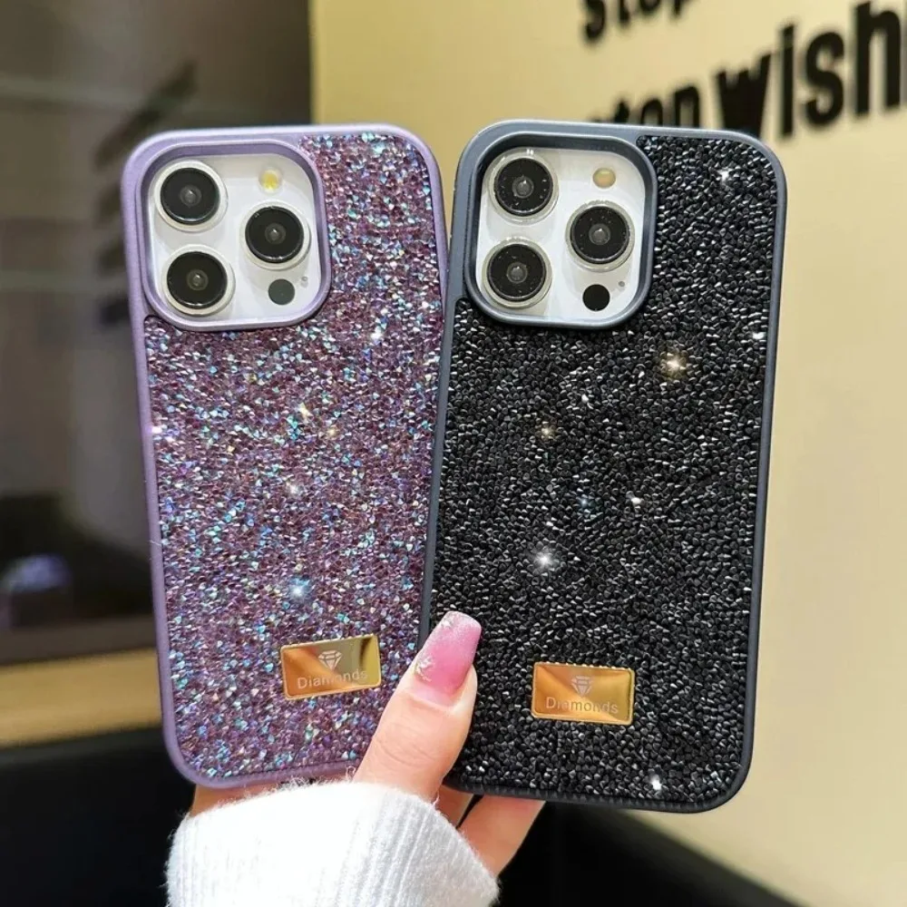 Radiant Rhinestone Glitter Phone Case - Shiny Bling Shockproof Cover