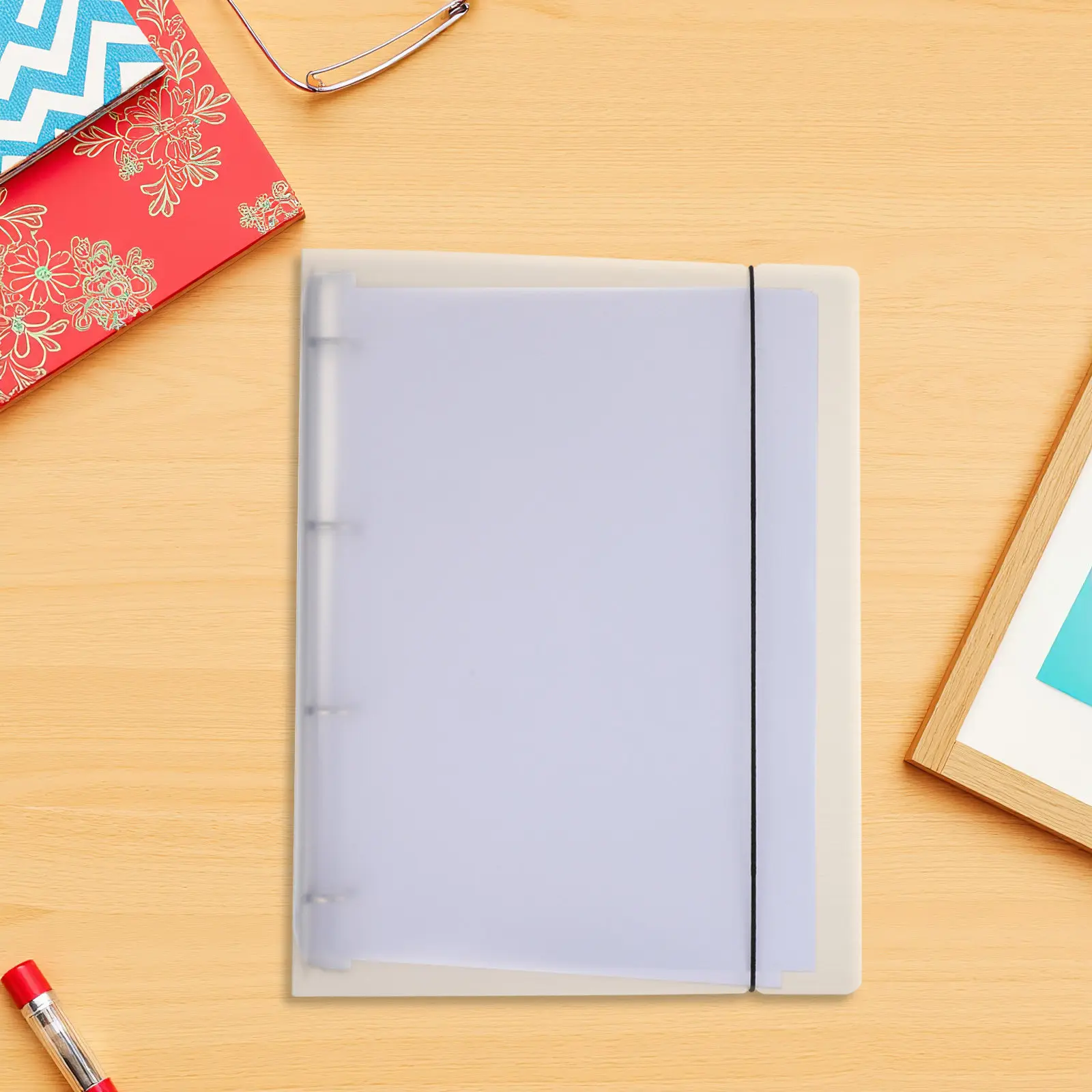 1세트 빈 릴리스 페이퍼 바인더 리필지, 스티커 수집용 A4 6링 바인더 삽입 시트, 재사용 가능한 스티커 정리 앨범