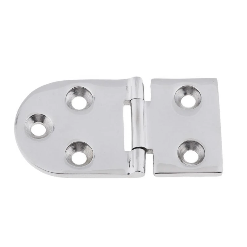 Boat Marine 316 Stainless Steel 76x40mm Door Hinge Hatch Locker Strap Hinge For Yacht RV Etc Accessories universal marine pontoon boats door latch portablele gate latch buckle flexible pontoon boat for accessories yacht boat hinge