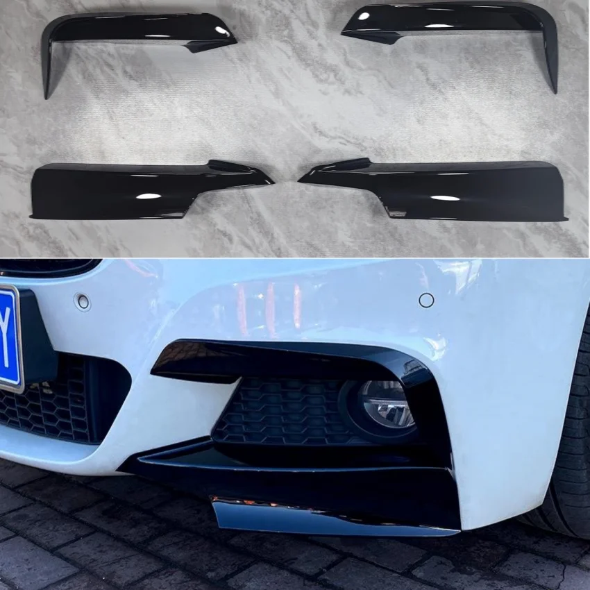 BMW F30 F31 F35 3 시리즈 M 스포츠 2012-2018용 프론트 범퍼 로워 립 스포일러 스플리터 디퓨저 프론트 나이프 윈드 블레이드 커버