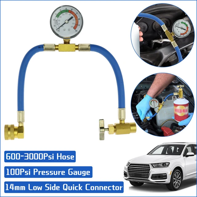 R134a auto klimaanlage kältemittel aufladen messschlauch gas