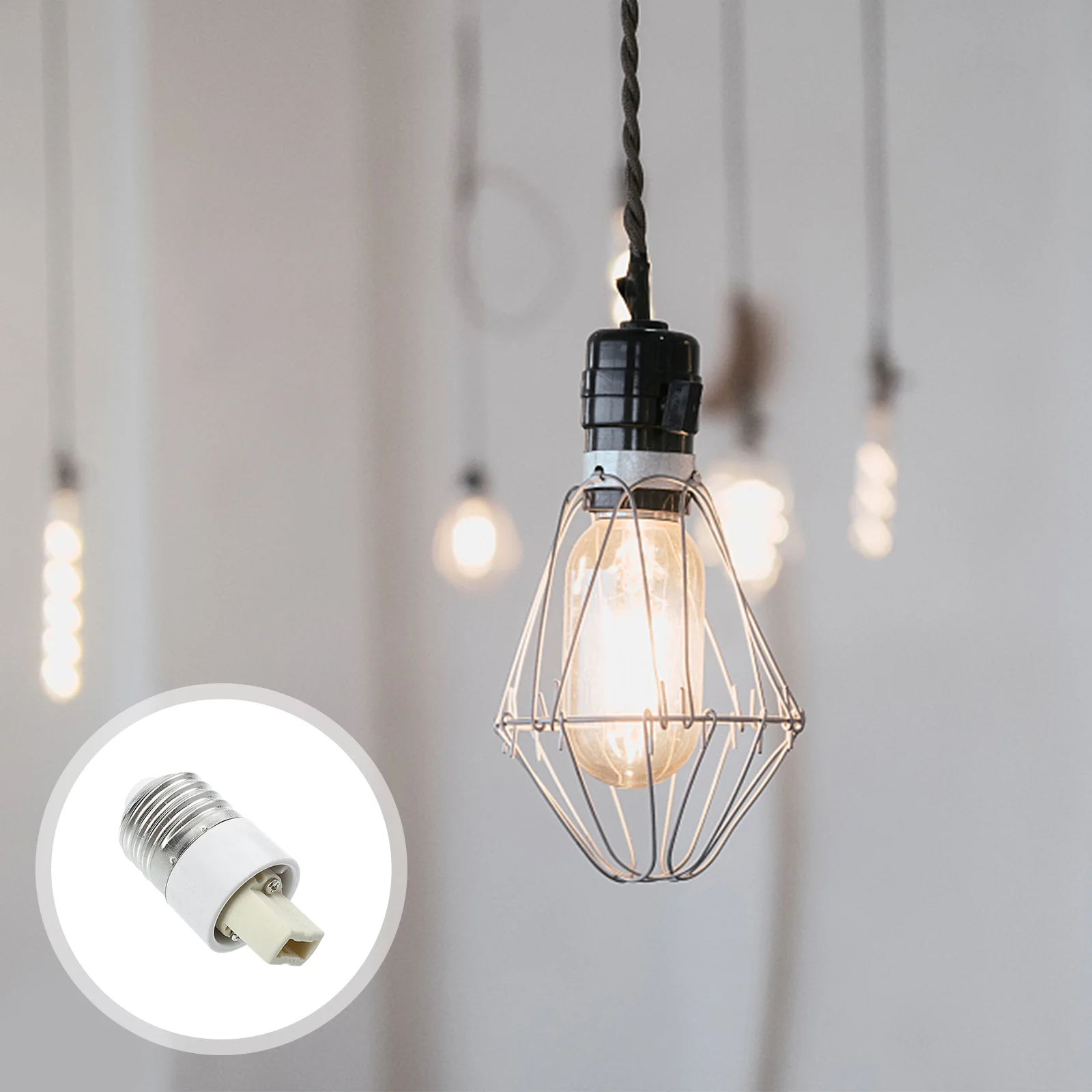 

6 Pcs Lampholder Converter Light Bulb Accessories E27 Candlestick Adapter to G9 Base LED