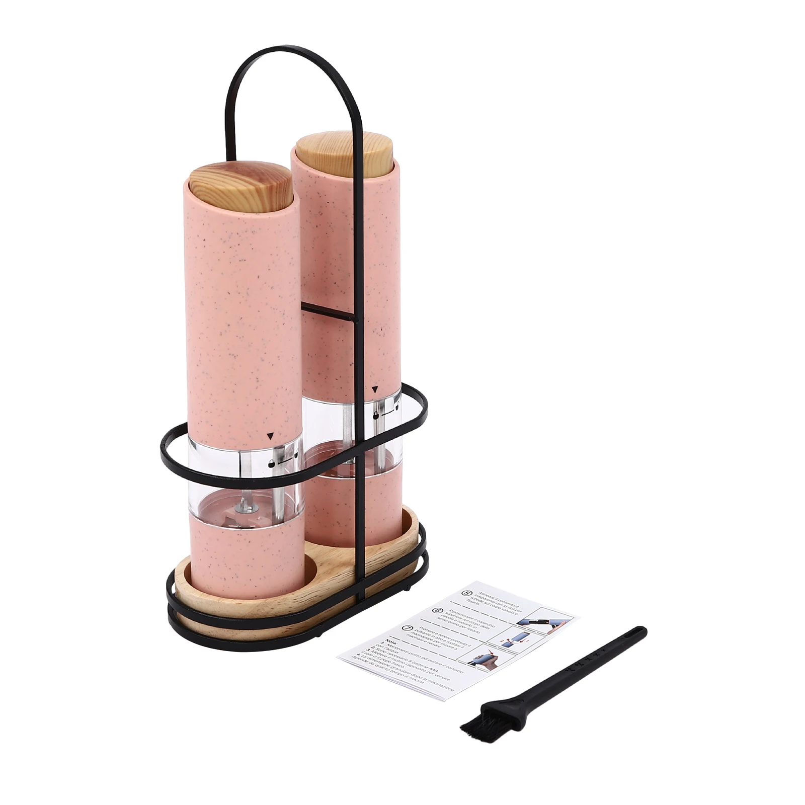 2-teiliges Elektrisches Salz- und Pfeffermühlen-Set mit Stecker Elektrische Pfeffermühle Pfeffermühlen-Set – Detail 12