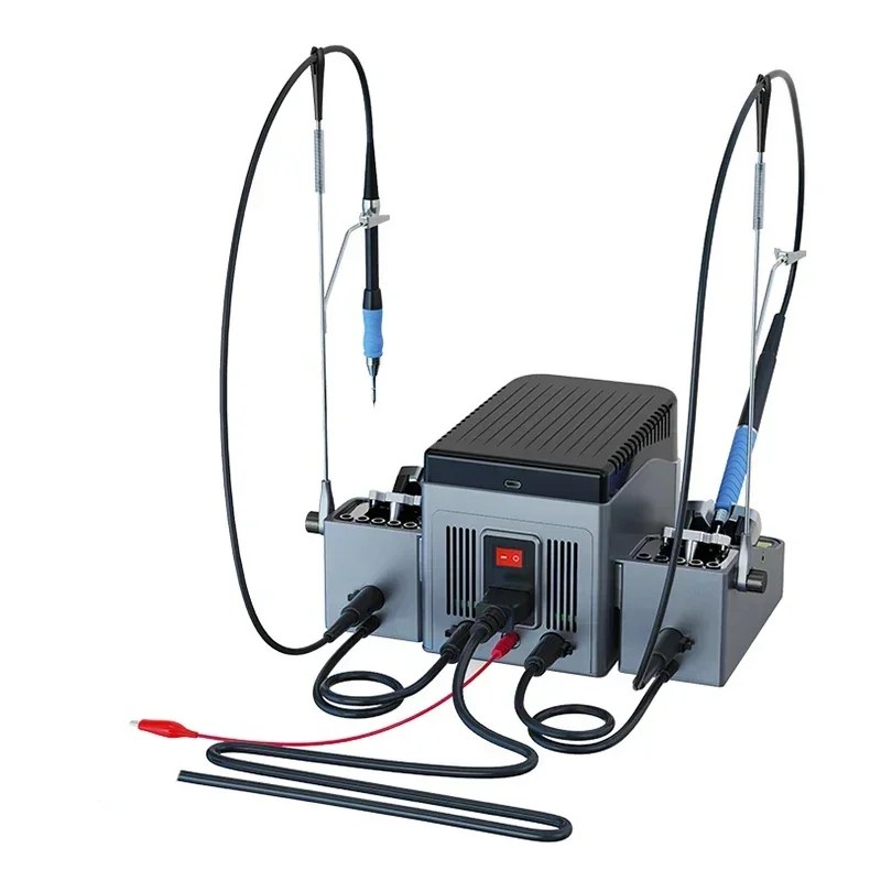 JC AIXUN T420D Dual-channel Smart Soldering Station Supports T115 T210 T245 Handles for Phone PCB Board Welding Repair Fast Heat 5