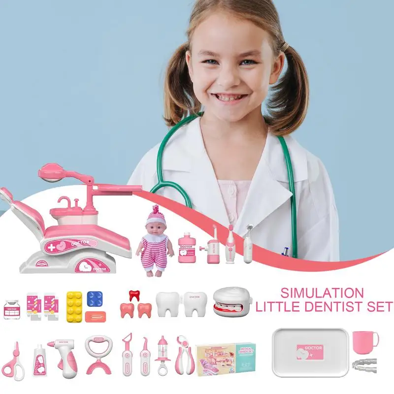 Role Play Toy for Kids Realistic Safe Doctors Playset Interactive Role Play Toy for Birthday Christmas New Year Easter