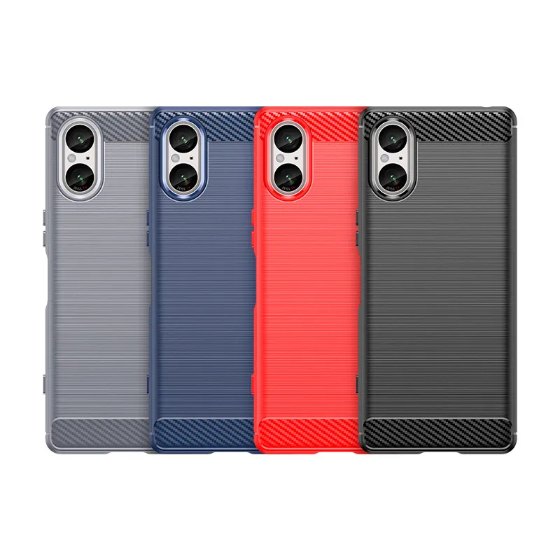 Per Sony Xperia 5 V Custodia Sony Xperia 5 V Cover Soft Silicone Bumper Shield Custodie Protettive Per Telefono Posteriore Per Sony Xperia 5 V Funda