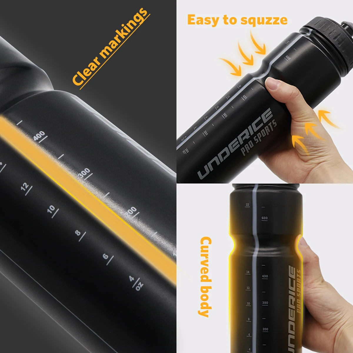 Ice Hockey Water Bottle 750ML BPA Free Equipment Ice Football Lacrosse Accessorie