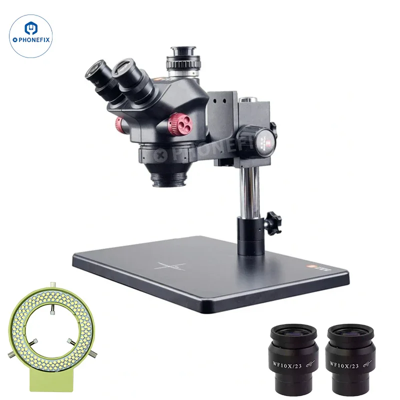 YCS 7050X Microscope Set 7-50X Synchronous Zoom Trinocular