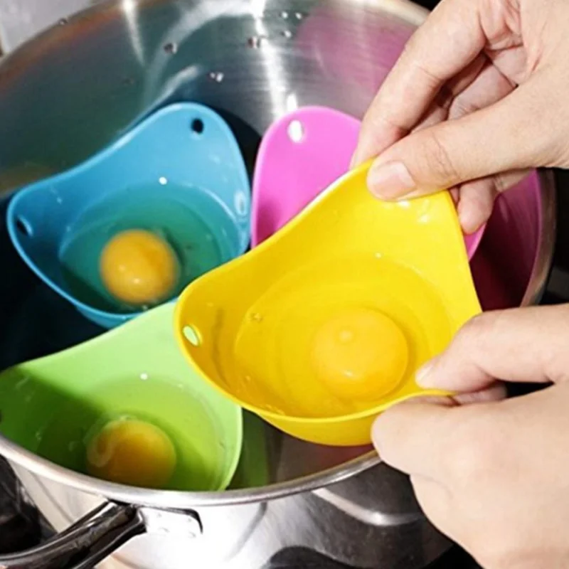1Pcs Silicone Egg Poacher Poaching Pods Pan Mould Kitchen Cooking Tool
