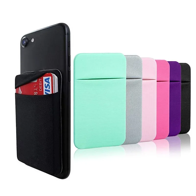 Wallet Card Holder Card Holder Credit Card Holder ID Card Holder ID Card Case Wallet Card Bag Business Card Holder Universal Cellphone Back Card Cover Pocket Mobile Phone Back Shell Card Holder Bag Coin Pocket for ID Credit Organizer