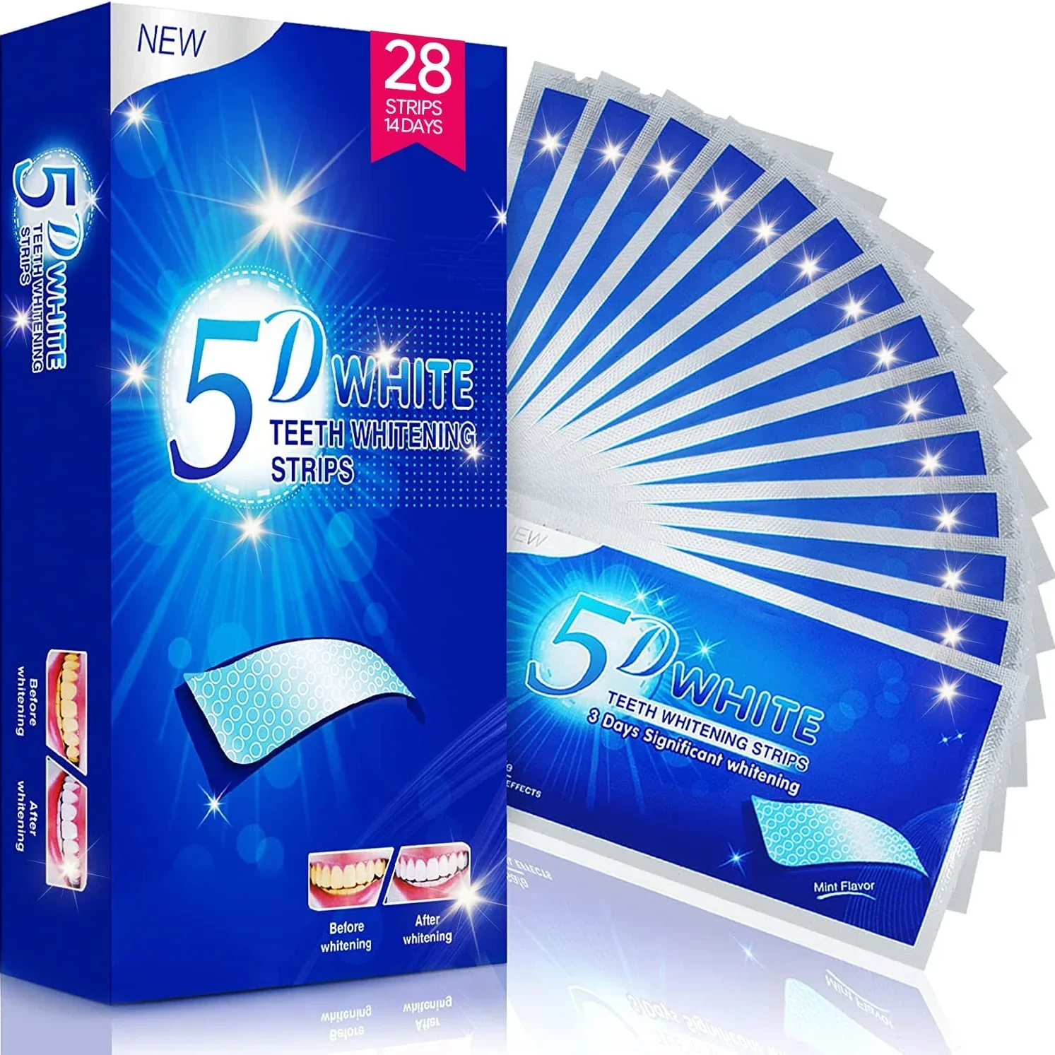 5D White Teeth Whitening Strips White Tooth Toothpaste Oral Hygiene Care Strip for False Teeth Veneers Dentist Seks Whiten Gel dropship d gel teeth whitening strips white tooth dental kit oral hygiene care strip false veneers dentist whiten gel