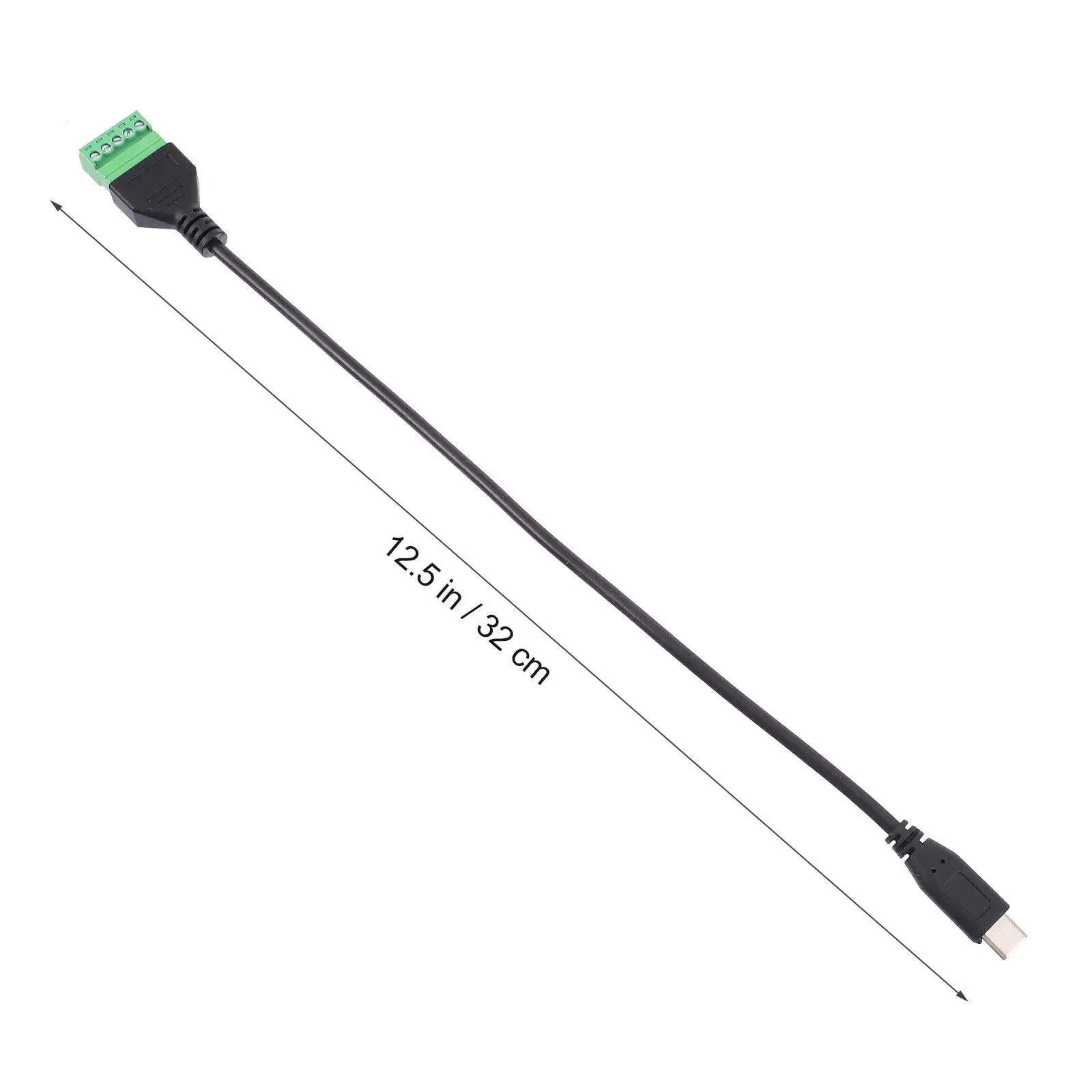 컴퓨터 태블릿용 USB Type-C 나사식 터미널 케이블 무용접 어댑터 5핀 데이터 변환기