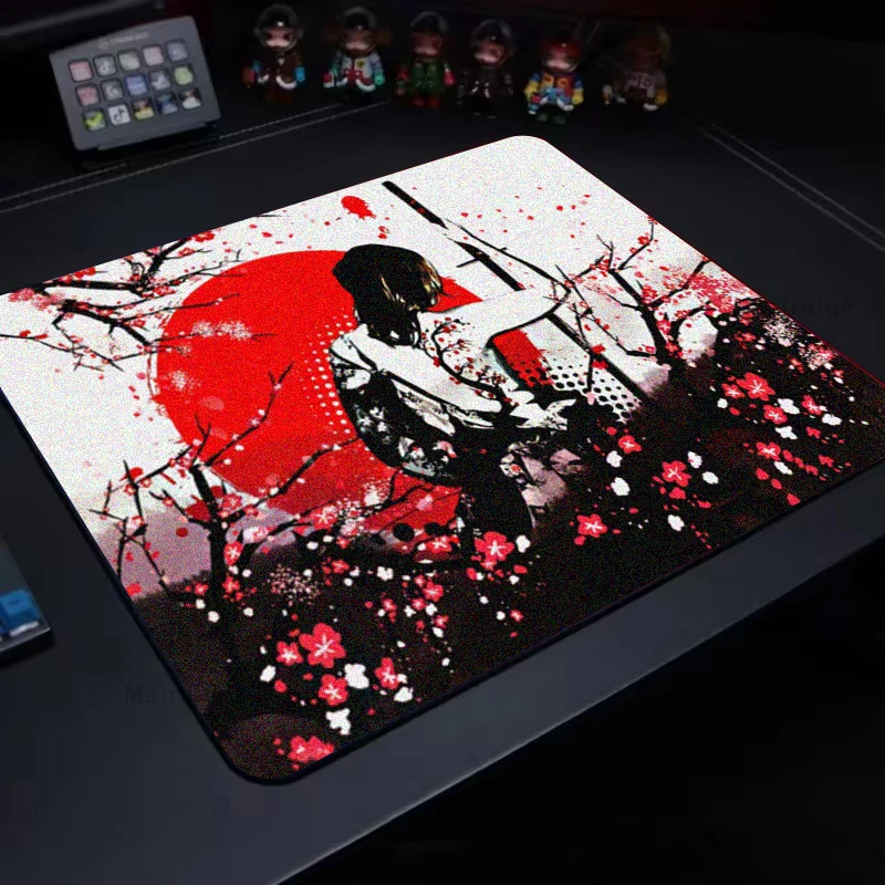 Tappetino per Mouse E-Sports accessori per giochi tappetino da scrivania tappetini da gioco Gamer Samurai 40x45CM installazione tappetino da gioco per Desktop tappeto per Mouse