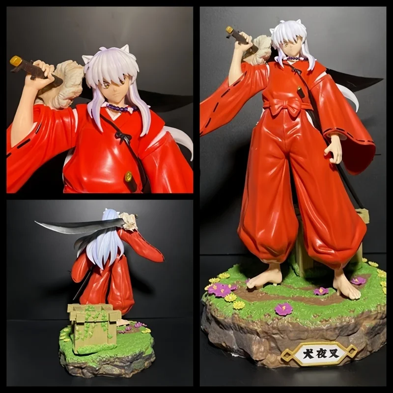 

26cm Inuyasha Anime Figure Inuyasha Corpse Well Action Figurine Pvc Statue Model Collect Decoration Dolls Toy For Birthday Gift