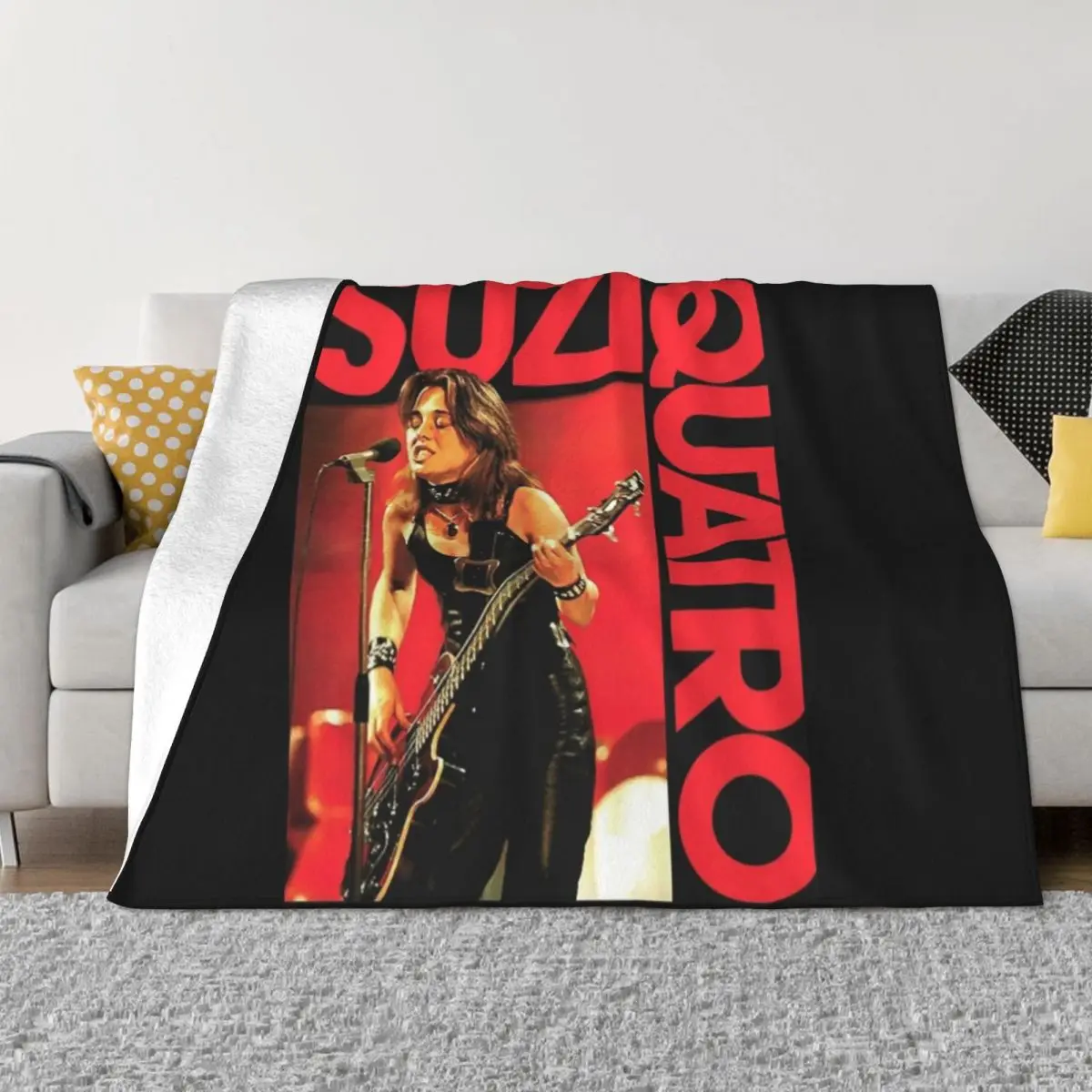 

Suzi Quatro Throw Blanket Stuffeds For Sofa Thin Blankets