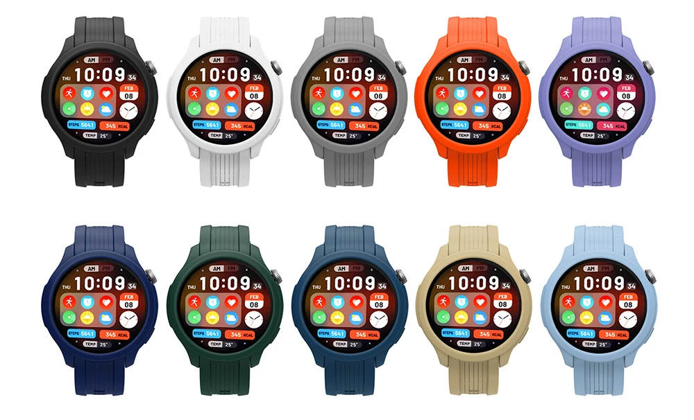 Silicone Strap with Protective Case Cover