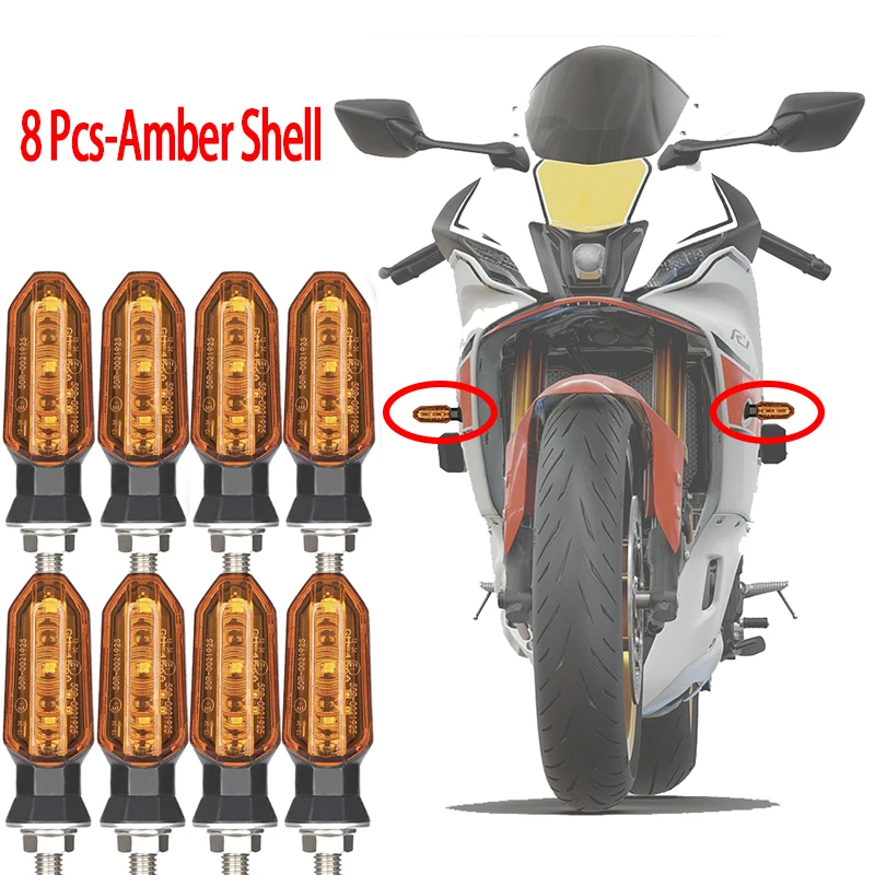 8 x Amber Shell