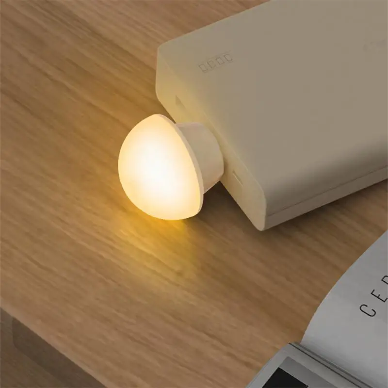 Charging USB Book Lights Round Reading Eye Protection Lamp 50-1PCS USB Night Light Mini LED Night Light Plug Lamp Power Bank led light night light book light mini night light mini led light