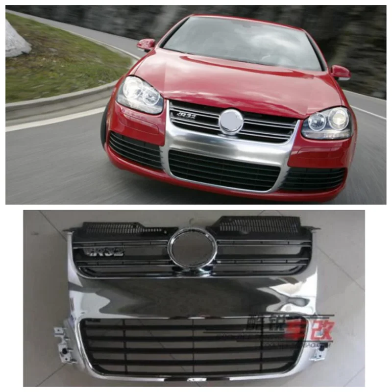 

Fits For Golf 5 MK5 R32 2005 2006 2007 2008 2009 2010 High Quality ABS Mesh Grille Trim Racing Grills