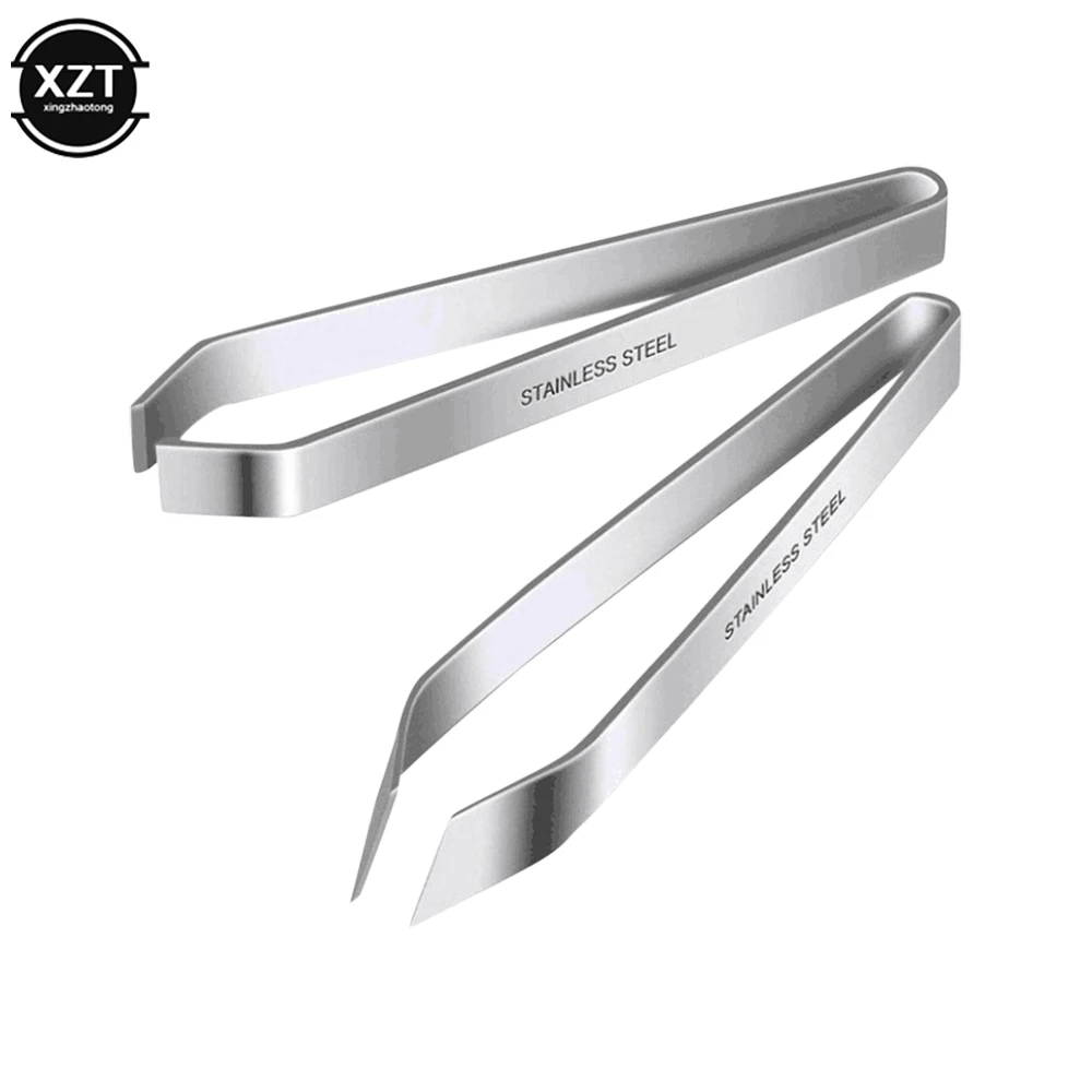 1 Pcs Fish Bone Clip Stainless Steel Flat and Slant Tweezers Pliers Pincer Bone Pig Foot Hair FishSpines Remover Seafood Tools