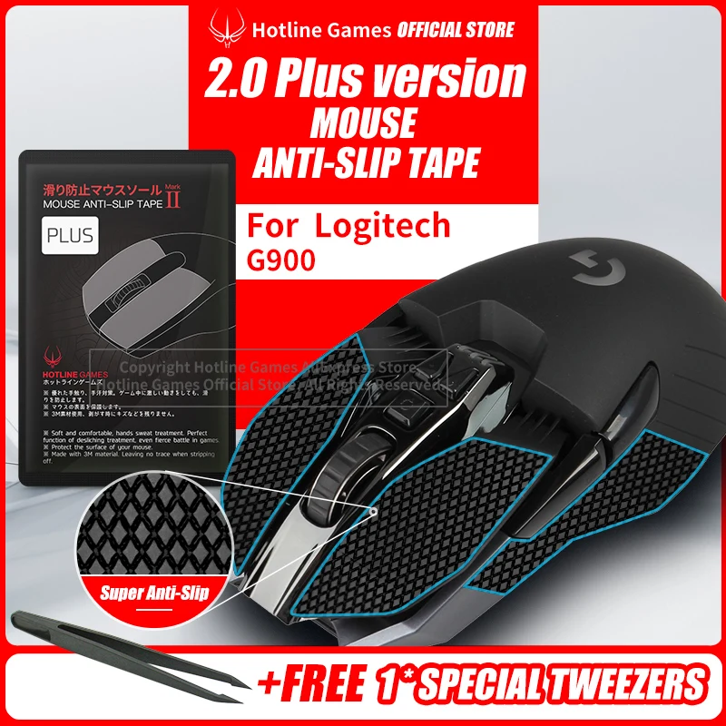 Logitech – bande antidérapante pour souris G502, G900, G903