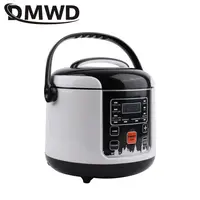 Cuiseur à riz électrique 2L 12V/24V, multicuiseur voiture/camion, boîte à lunch, machine de cuisson de bouillie, marmite à soupe, cuiseur vapeur, rendez-vous 24h 2
