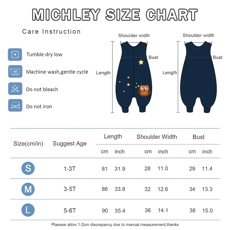 Kids Pajamas Halloween Cartoon Baby Sleeping Bag For Girl Boy 1-6T