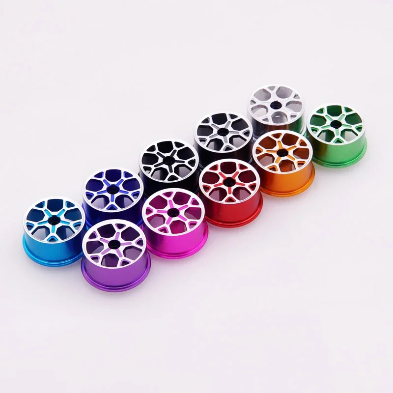

self-made mini 4wd parts aluminium alloy medium wheels rims 4pcs for tamiya mini 4wd racing car 1/32 scale 324 stock