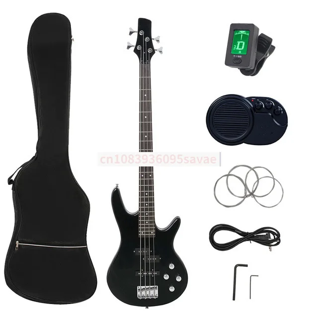 

New Four-String Electric Bass Basswood 4-String Bass Bass Guitar Beginner Entry Performance Rock Musical Instrument