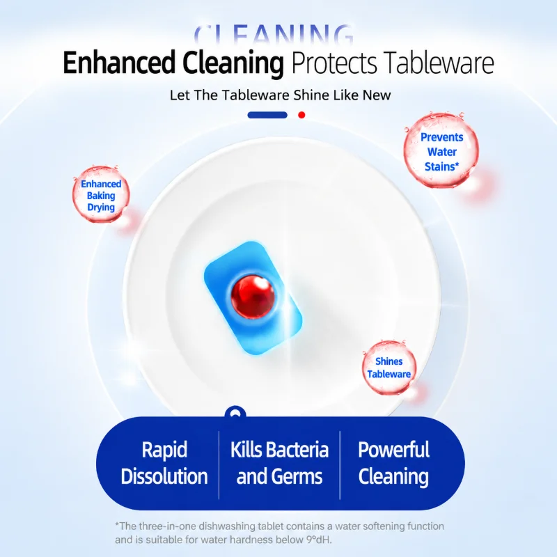 Powerball Pre-Dissolve Enzymatic Dishwasher Pods with Water-Soluble Wrapper