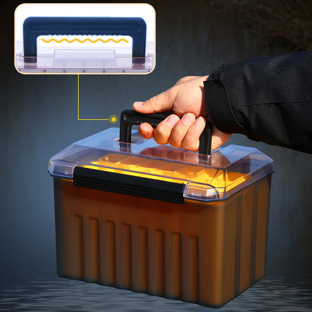 Plastic Fishing Storage Box Organizer with 24 Compartments