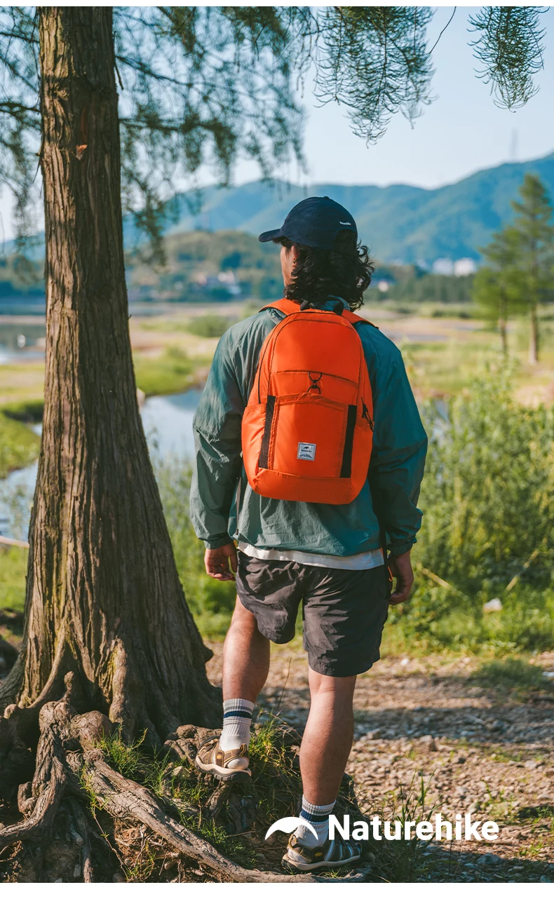 Naturehike Backpack 22L Ultralight Outdoor Waterproof Folding Backpack for Men Women Camping Hiking Shoulder Bag High Capacity