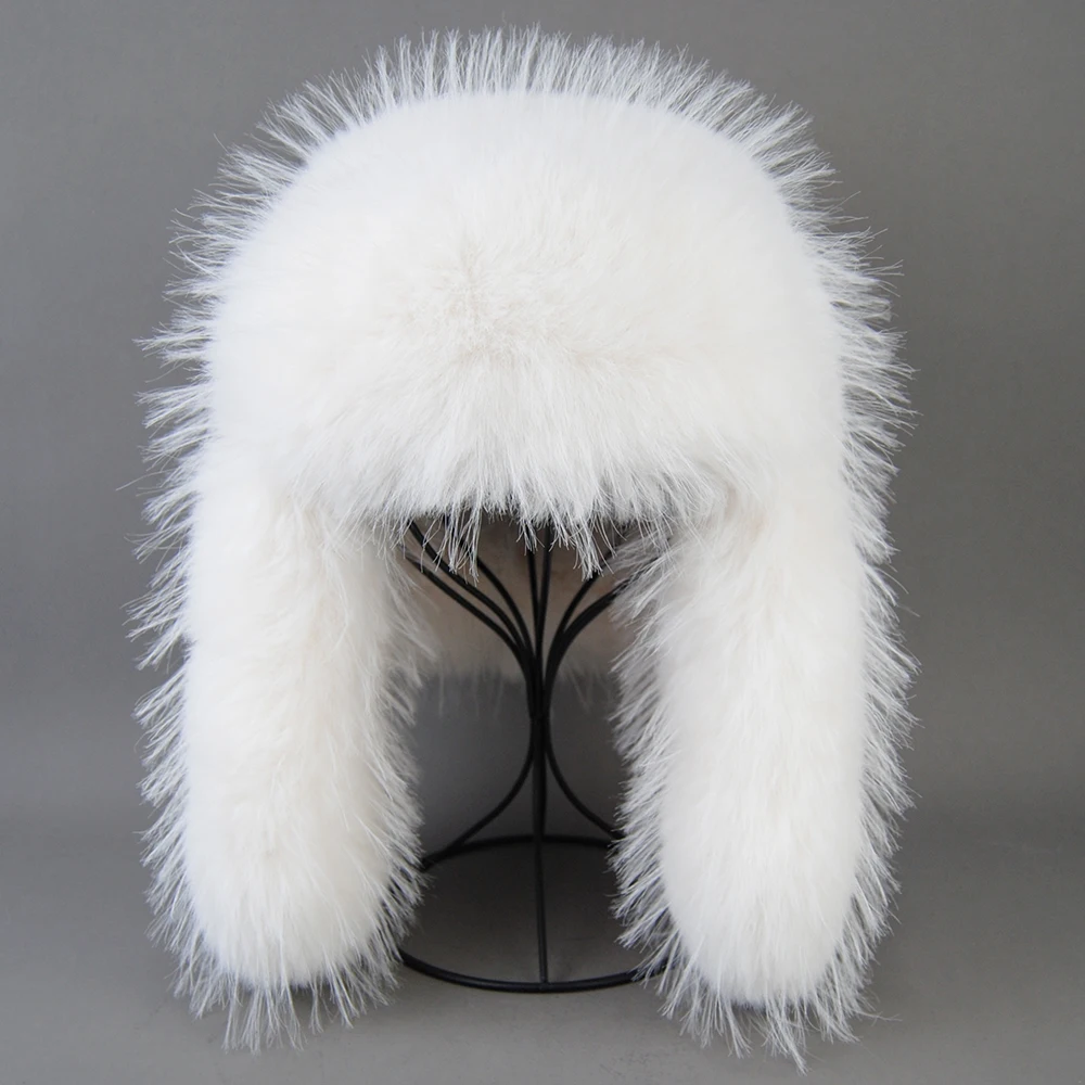 Unisex Artificial Raccoon Fur Hats winter hat,fashion hat,fur hat,faux fur hat
