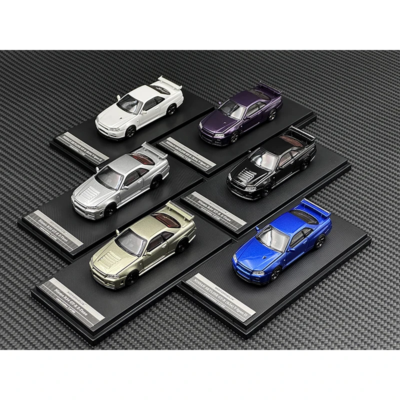 MH 1:64 SKYLINE GTR R34 V Spec II Z Tune Opened Hood Diecast Car Model MOTORHELIX 2