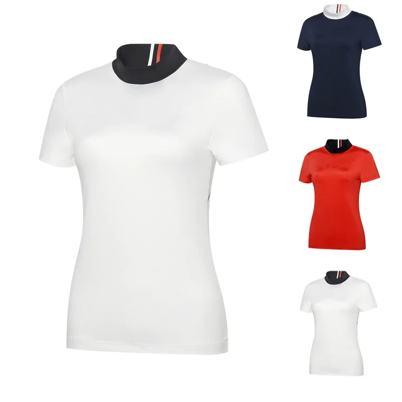 

Clothing Golf Women's Short Sleeved T-shirts Outdoor Breathable Wicking Moisture Absorption Polo Shirt Fashion Trendy Tops