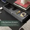 Adjustable Electric L Shaped Standing Desk with Splice Board 63" Corner Gaming Desk 6