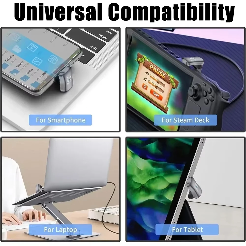 High-Speed U-Shape USB-C to USB-C Cable with 100W Power Delivery