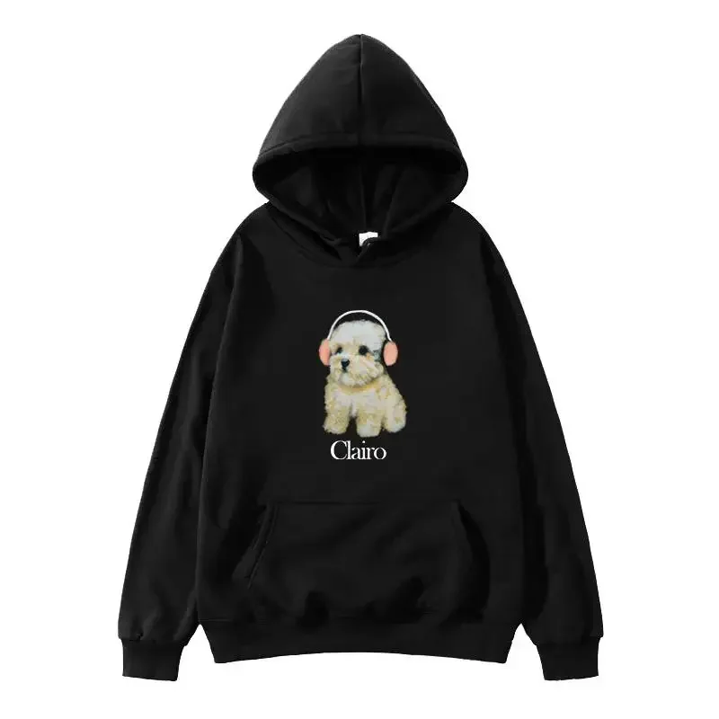 Fun Dog Pattern Unisex Hooded Sweatshirt