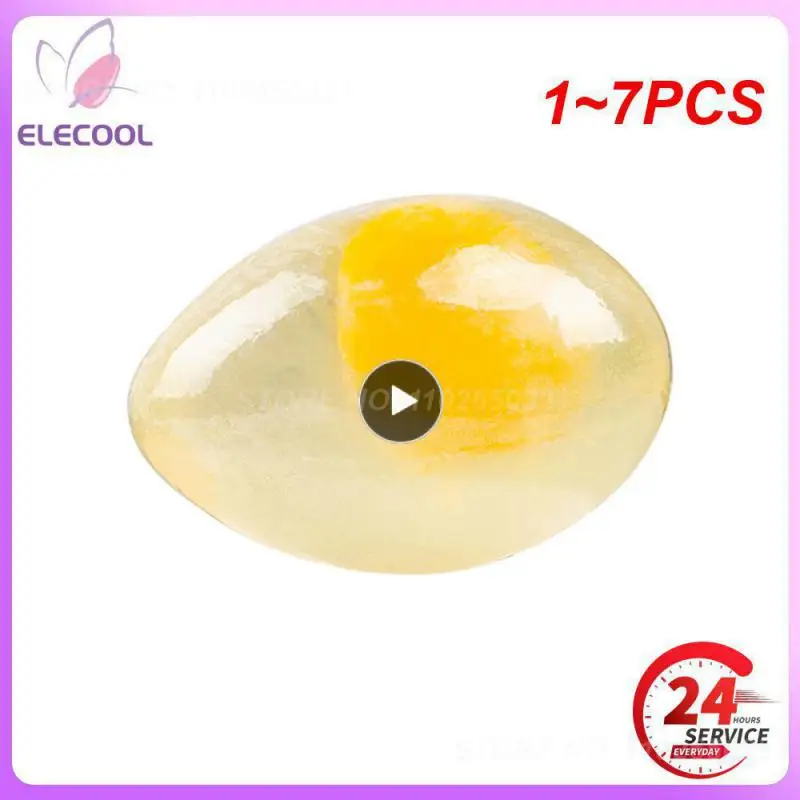 

1~7PCS Natural Organic Collagen Egg Soap Wholesale Collagen Soap Handmade whitening Soap Collagen Cleansing Soap Face bath soap