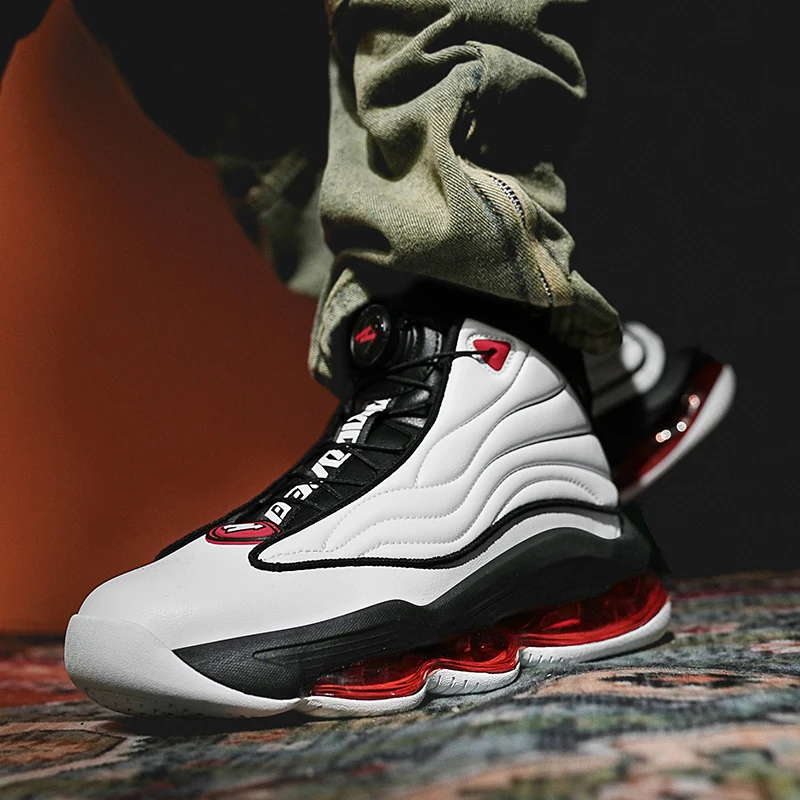 Description Picture 6 of itemHigh-top Men's Basketball Shoes High Quality Sneakers Fashion High Street Sports Shoes Air Cushioning Basketball Training Shoes