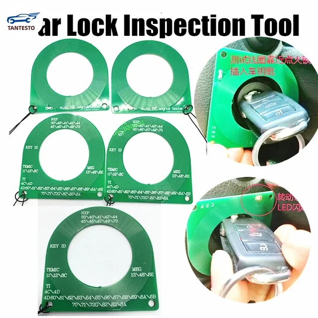 TANTESTO Car ECU Induction Signal Detection Auto Repair Coil Tester Lock Inspection Test Loop for Locksmith Key 1