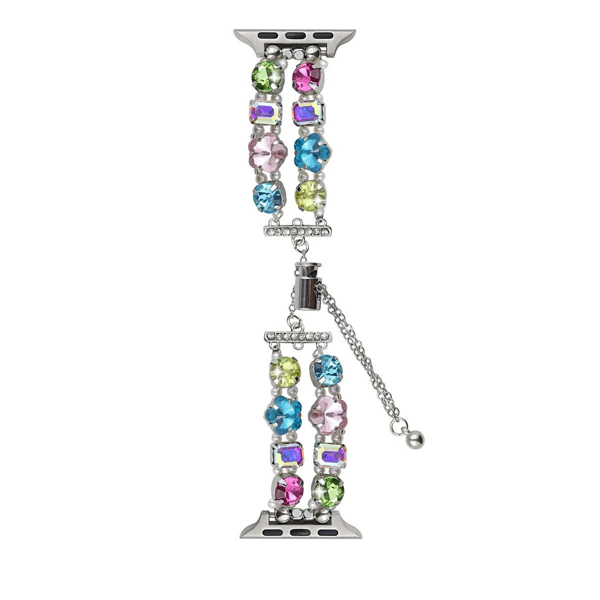 Cinturino per orologio in acciaio inossidabile per gioielli per iWatch Ultra 2 Series 10/9/8/7/6/5 Cinturino per orologio alla moda 42/44/45/46/49mm 38/40/41mm_voghion.com