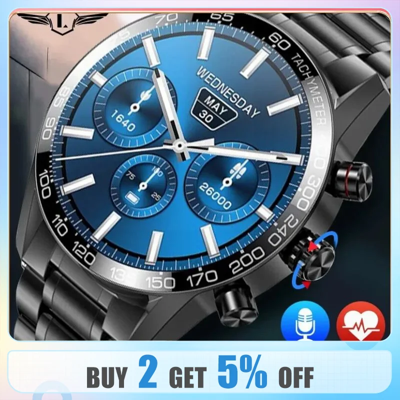 Lige Smart Watches For Men Smart Watch Bluetooth Call Smartwatch Fashion Business Clock New Huawei Smartband Man Fitness Tracker