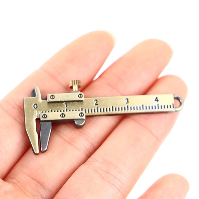 1/12 Dollhouse Miniature Vernier Caliper For Doll House Decoration Simulation Vernier Caliper Model Mini Ruler 1