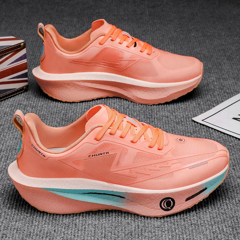 Unissex esportes tênis de corrida para homens mulheres treinamento macio rebote absorção de choque verão ao ar livre sapatos de corrida para adolescentes 4