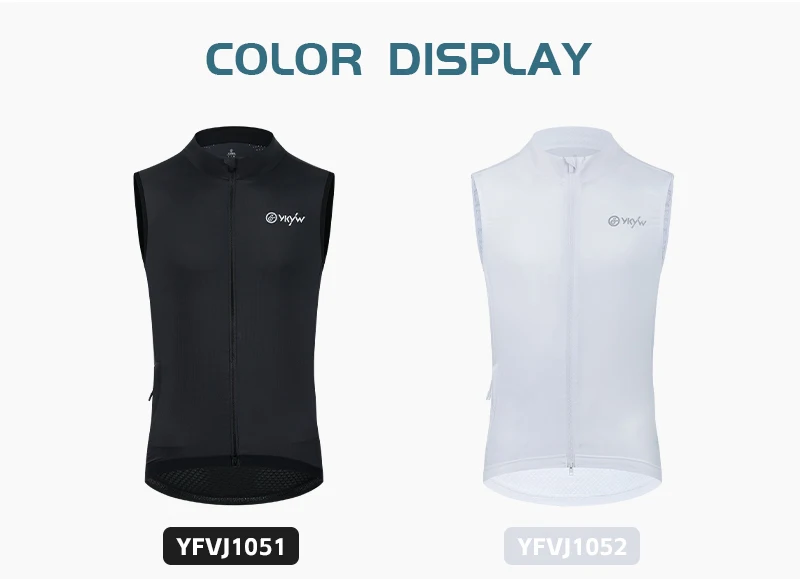 YKYW Winddichte, wasserdichte Herren-Pro-Fahrradweste UPF50+, ärmellose Weste, Windjacke, MTB-Fahrradbekleidung, Fahrradjacke – Detail 8