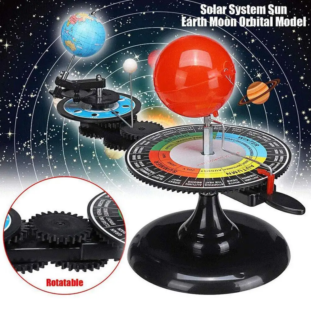 

New Solar System Globe Earth Sun Moon Orbital Planetarium Model Educational For Children Toy Astronomy Science Kit Teaching Tool