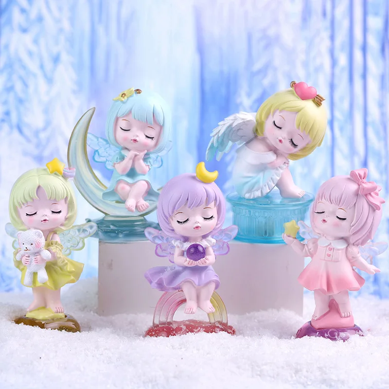 

Star Moon Angel Blind Box Toys Cartoon Girl Dream Lucky Mystery Box Figure Model Office Children Room Ornaments Birthday Gift